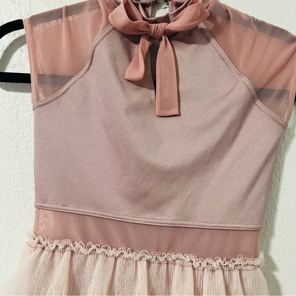 Weissman Just As I Am MC Medium (11-12) Pink and Purple Tiered Tie Front Dress - Picture 2 of 8